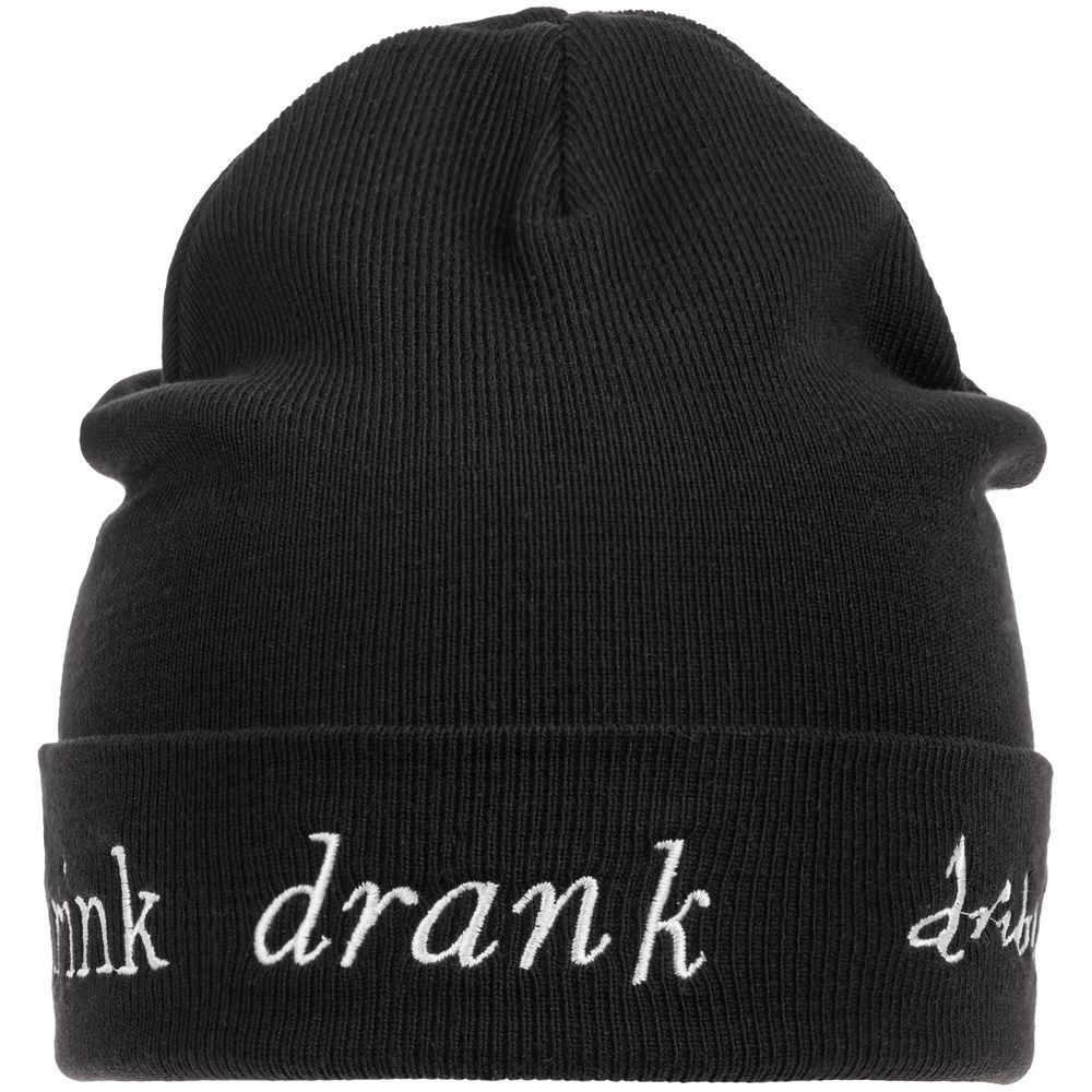 Шапка с вышивкой Drunk, черная в Пензе