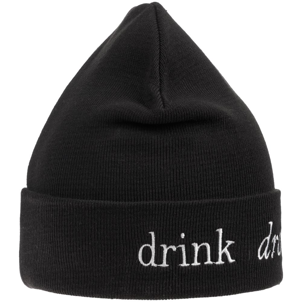 Шапка с вышивкой Drunk, черная в Пензе